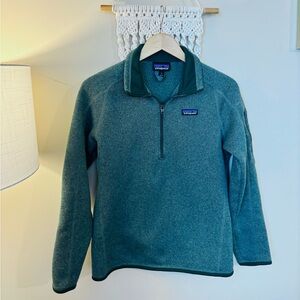 Patagonia olive Green Full-Zip Fleece Jacket